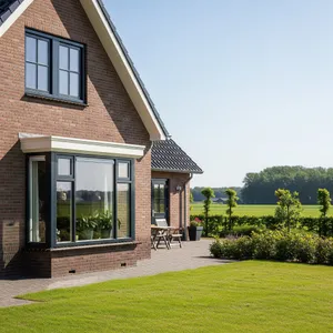 Kunststof kozijnen in landelijke stijl, geplaatst door Platteland Kozijnen